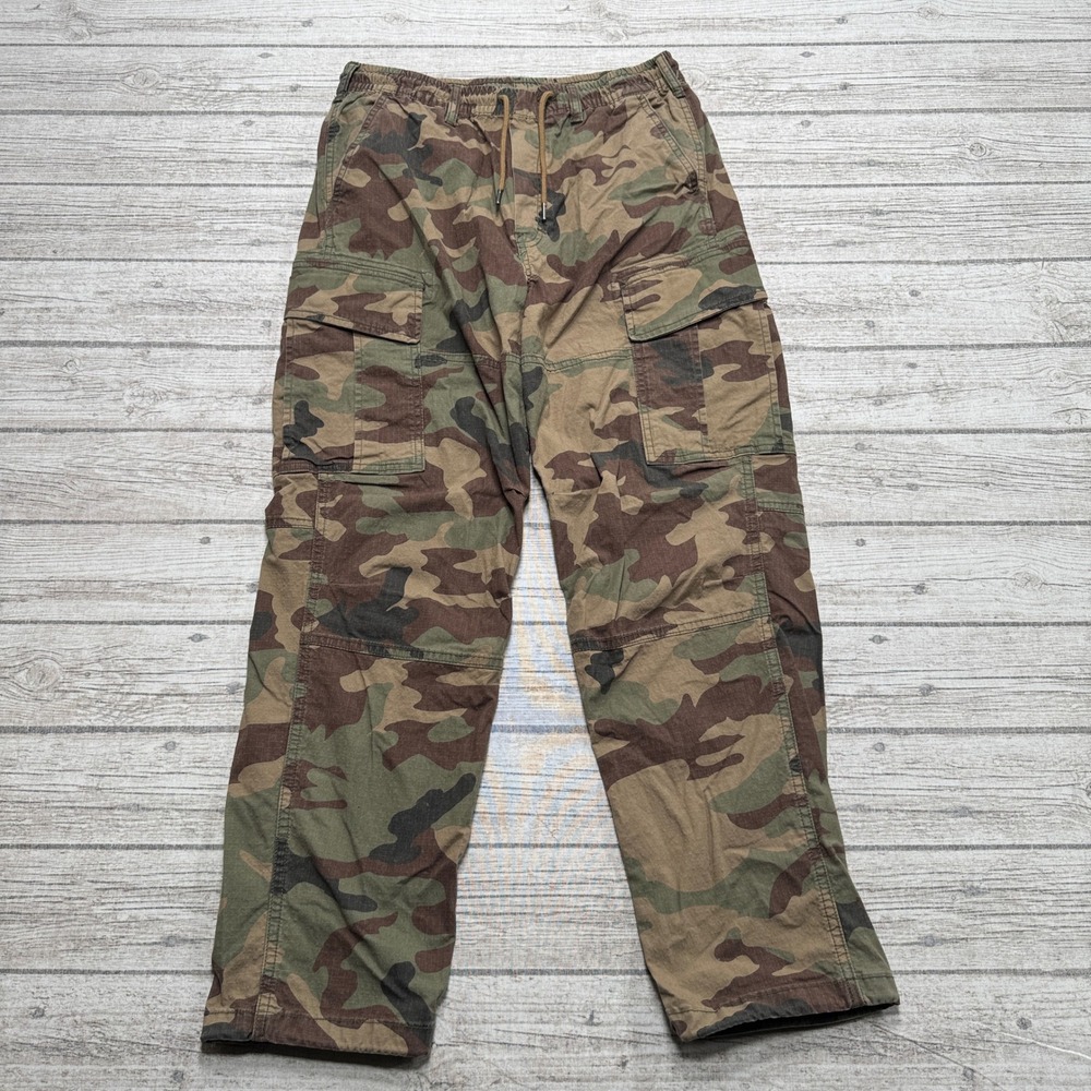 American Eagle Cargo Pants Men's Small Green Camo Ripstop Hunting Utility Army